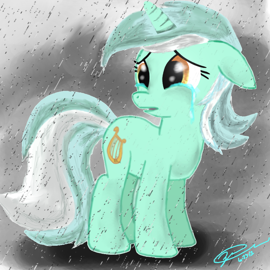 Lyra in the rain