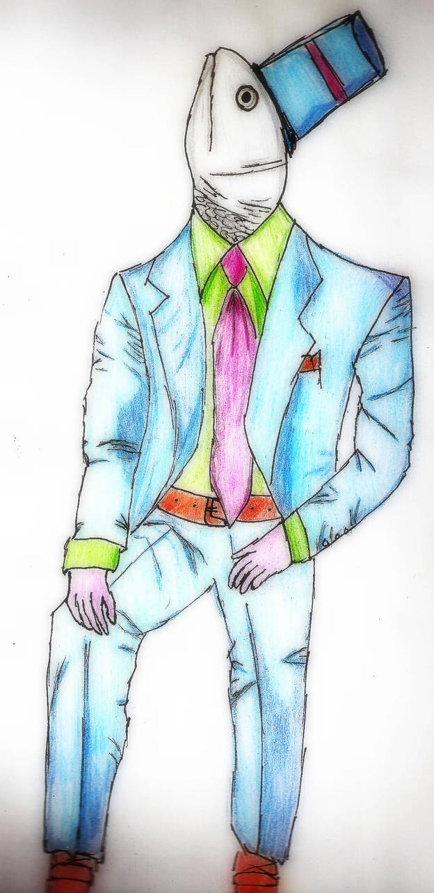 Elegant Fishman by Psychedelic-Sweet on DeviantArt