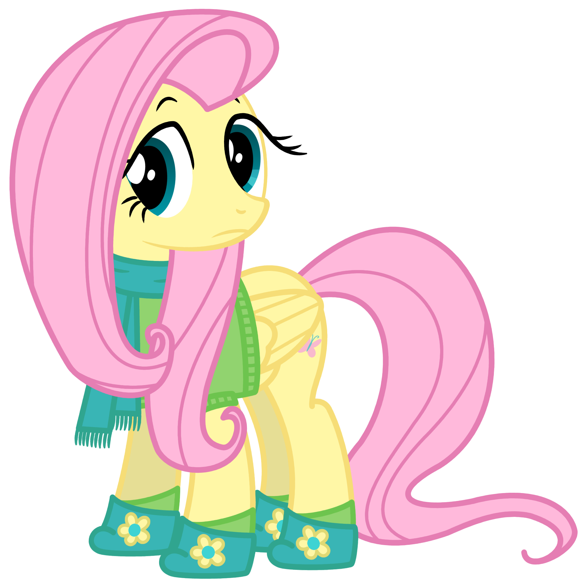 FlutterShy Winter