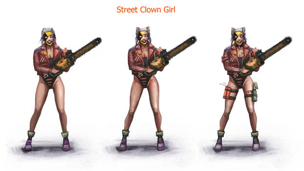 Concept art Clown girl