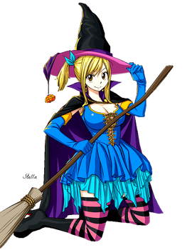 Lucy Heartfilia Halloween (3) Render