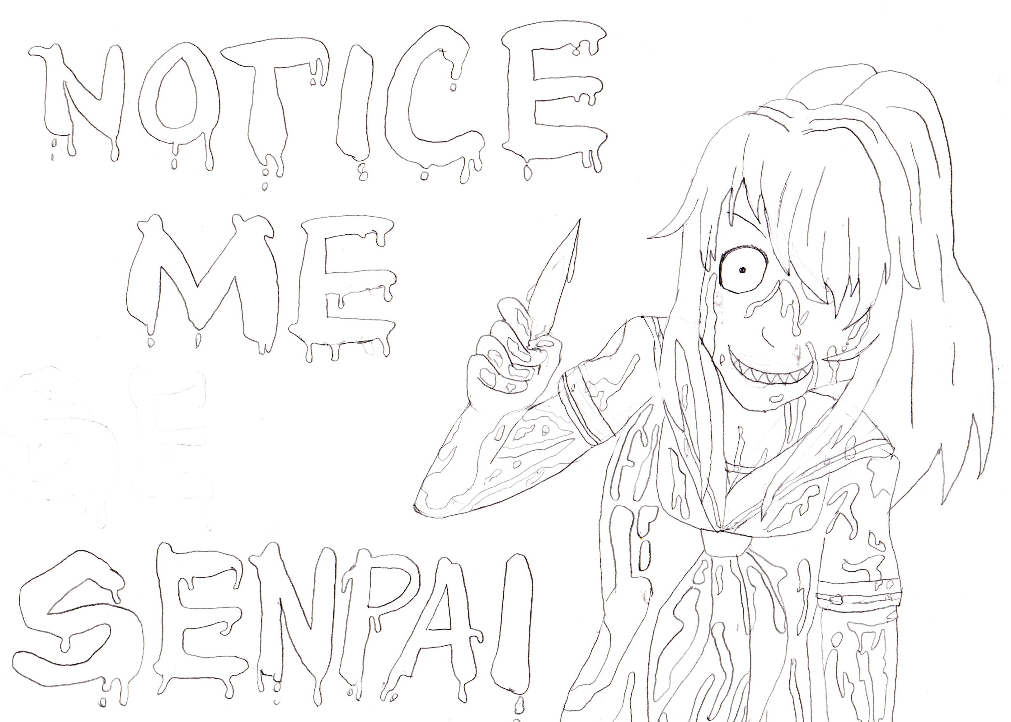 Yandere Fanart (Sketch)