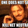 Boromir disapproves the repeal of Net Neutrality