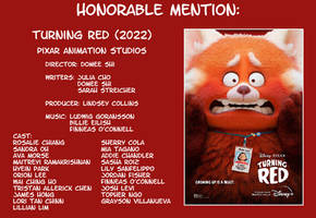 My Honorable Mentions: Turning Red