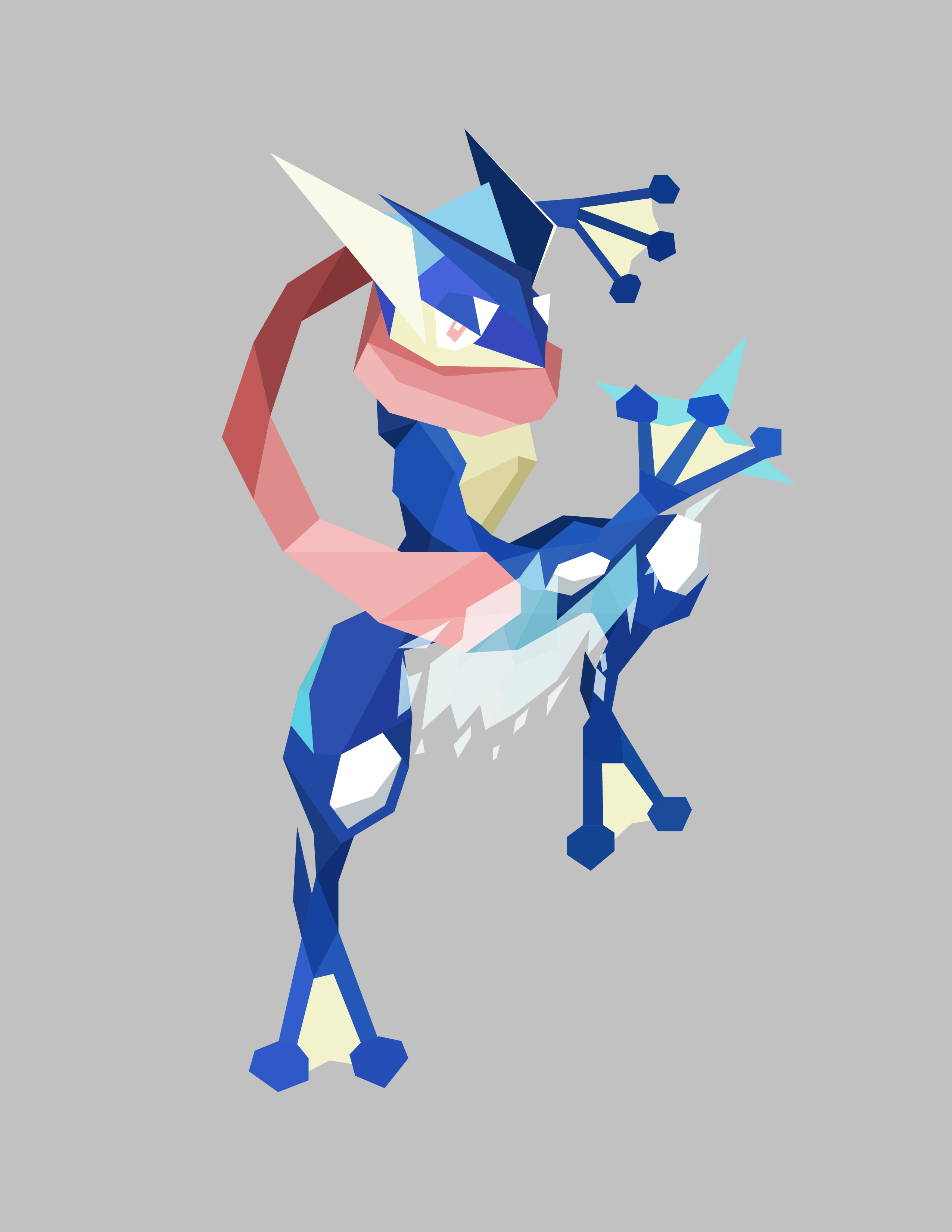 Greninja Polygons