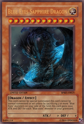 Blue Eyes Sapphire Dragon