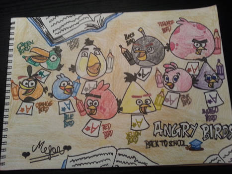 Angry Birds Fan Art: Back To School
