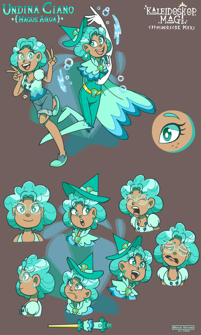 Undina Undina Cyan (Magus Aqua) by Meggie-Vectors on DeviantArt
