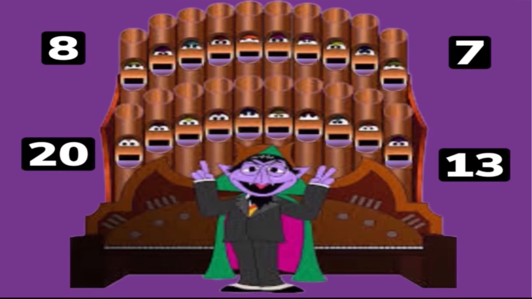Sesame Street Number Of The Day Organ Sesame Street Number Of The Day Pipe Organ Clipart by Muppetgeek2003 on