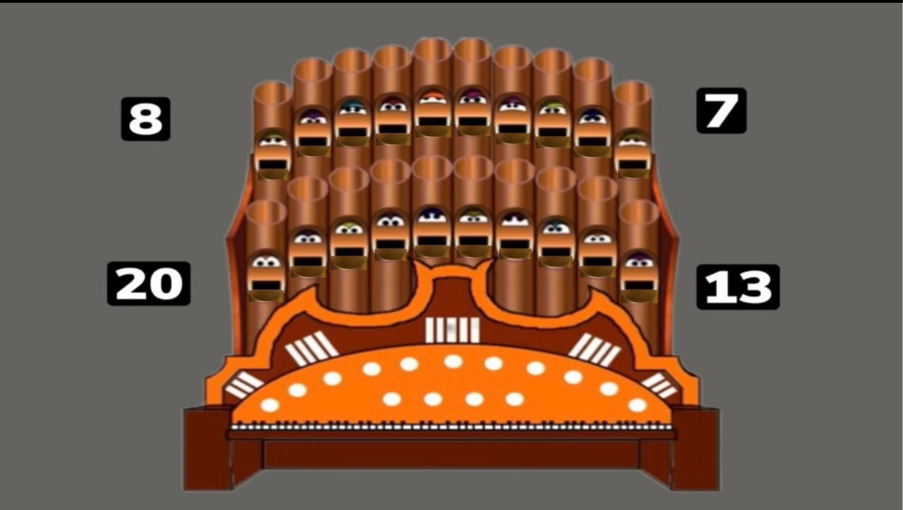 Sesame Street Number Of The Day Organ