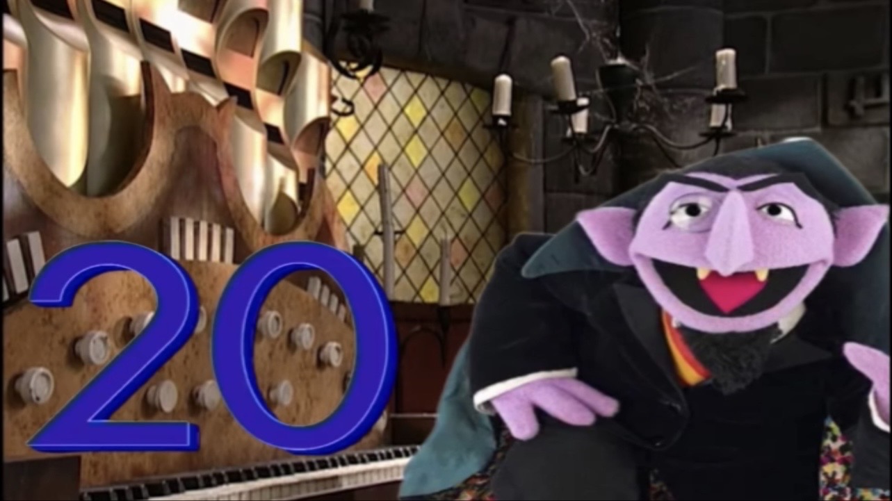 Sesame Street The Number Of The Day 20 The Counts Number Of The Day 20 ( Mirrored ) by Muppetgeek2003 on
