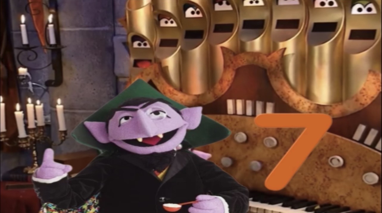 67 Muppet Numbers The Counts Number Of The Day #7 ( Mirrored ) by Muppetgeek2003 on ...
