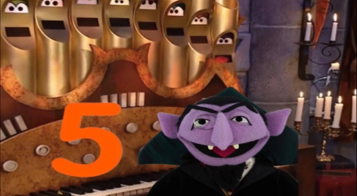 67 Muppet Numbers The Counts Number Of The Day #5 by Muppetgeek2003 on DeviantArt