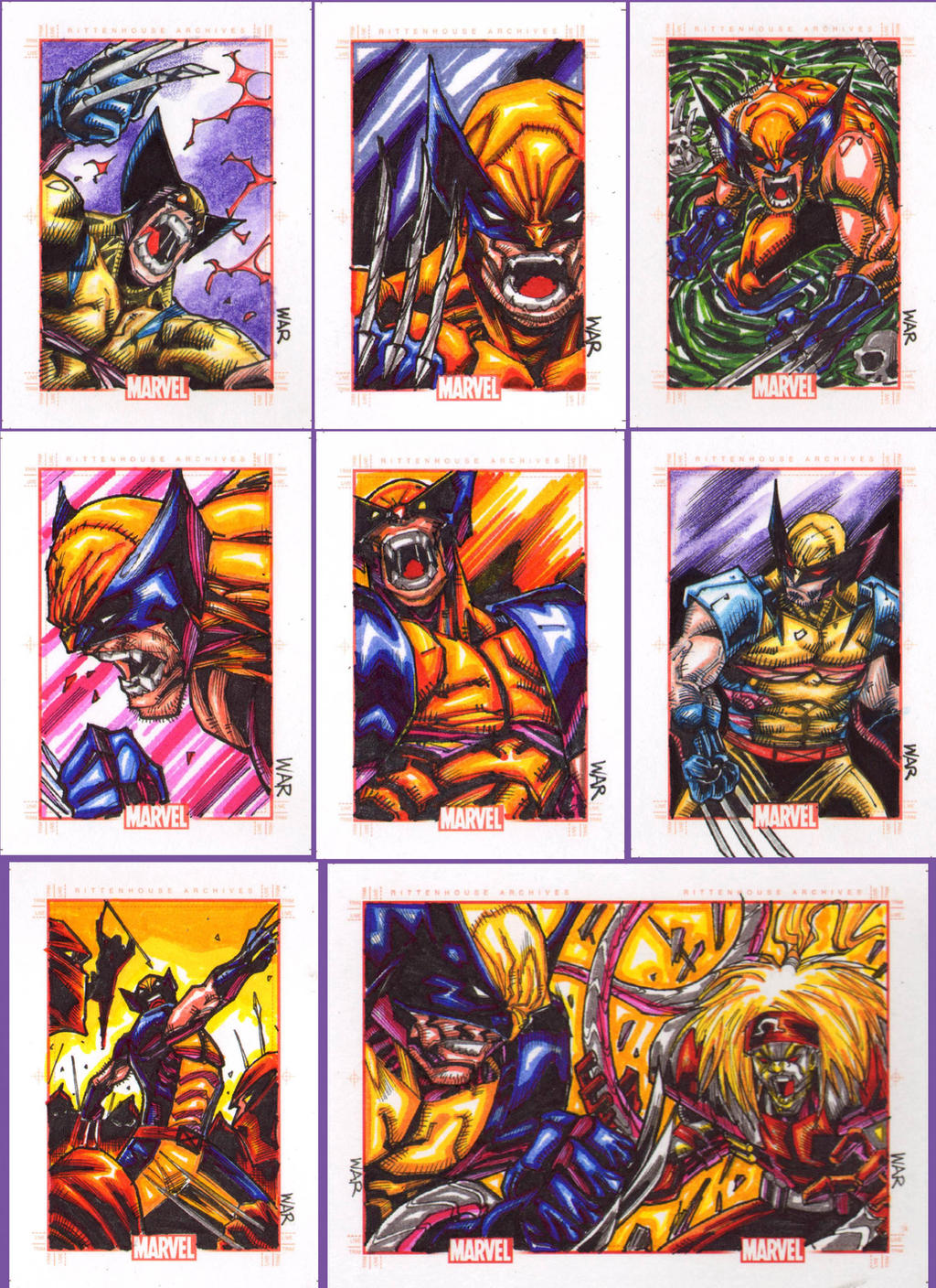 Wolverine Blocking Marvel 75th aniv sample Block wolverine by warpath28 on DeviantArt