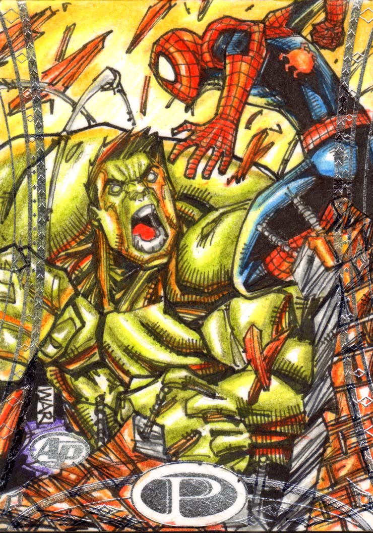 Hulk Vs Spiderman Marvel Premiere Upperdeck AP