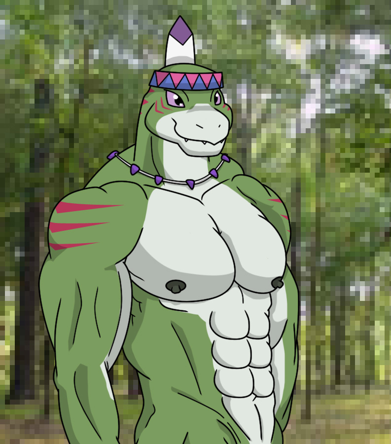 Muscled Dinohumon