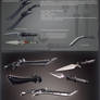 chain sword and knives