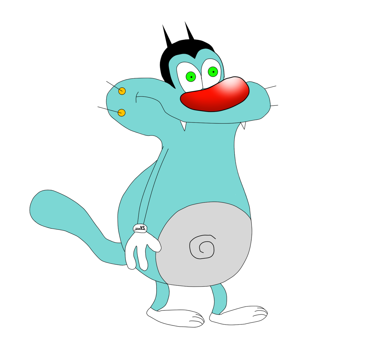 Oggy render (datutorialcat) by MoniG02 by MoniG02 on DeviantArt