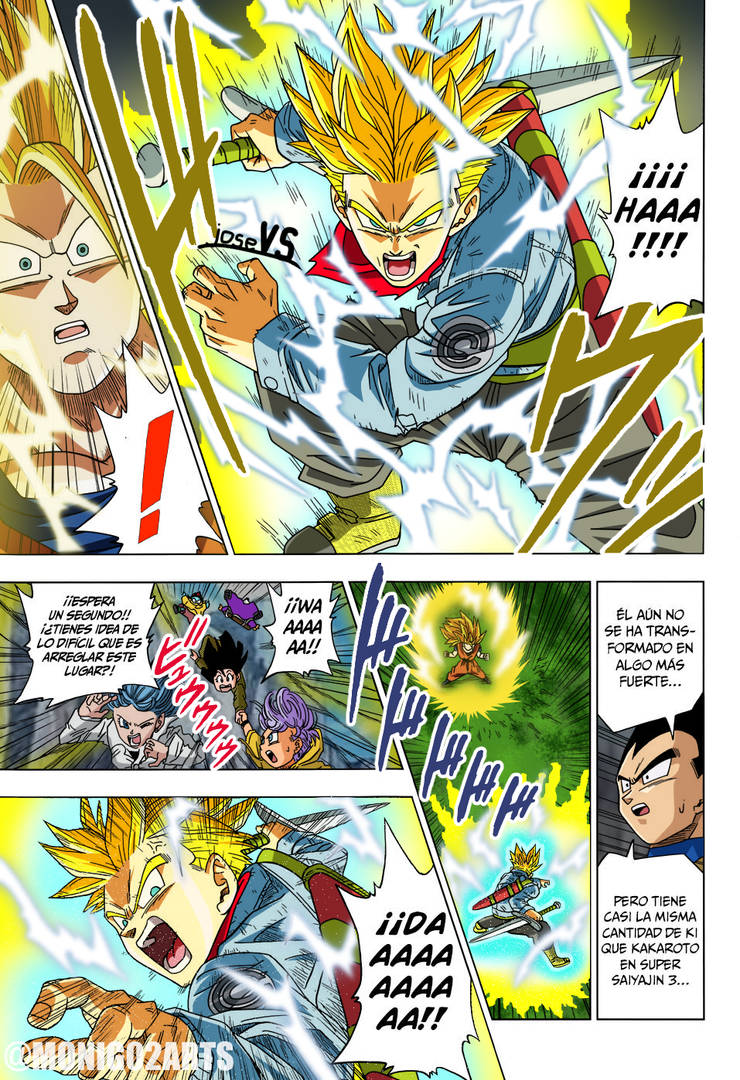 Trunks SSJ RAGE vs Goku SSJ 3 DBS manga 15 by MoniG02 on DeviantArt