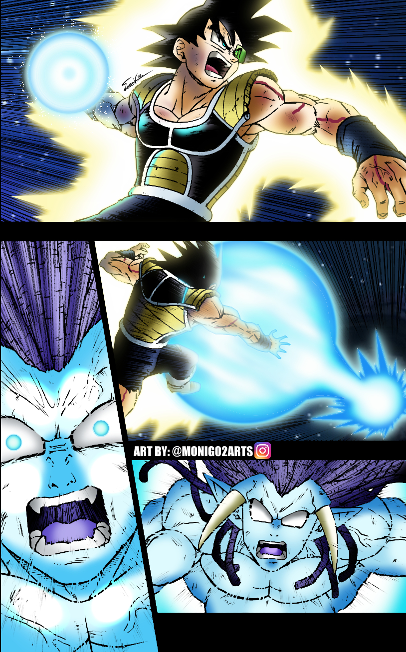 Bardock vs Teen Gas Berserker DBS manga 80 by MoniG02 on DeviantArt