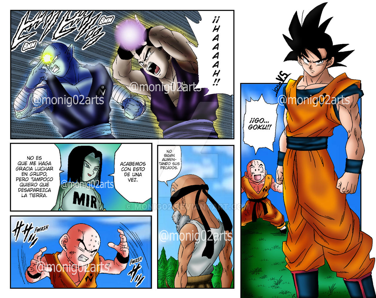 DBS manga 56 - 57 colored by MoniG02 by MoniG02 on DeviantArt