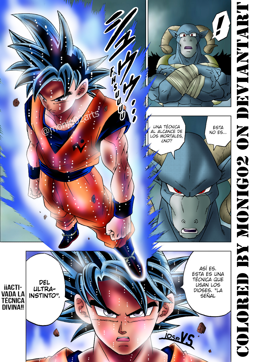 Goku Ultra Instinct Signal DBS manga 58 by MoniG02 by MoniG02 on DeviantArt Goku Ultra Instinct Signal DBS manga 58 by MoniG02 by MoniG02 on DeviantArt