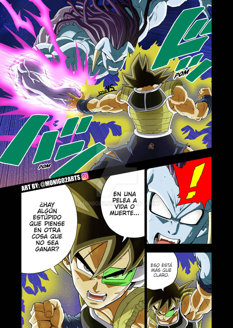 Bardock Evolved vs Gas Berserker P1 DBS manga 83 by MoniG02 on DeviantArt