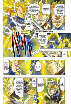 What If Vegeta SSJ 3 vs Trunks SSJ 2 DBS manga 15