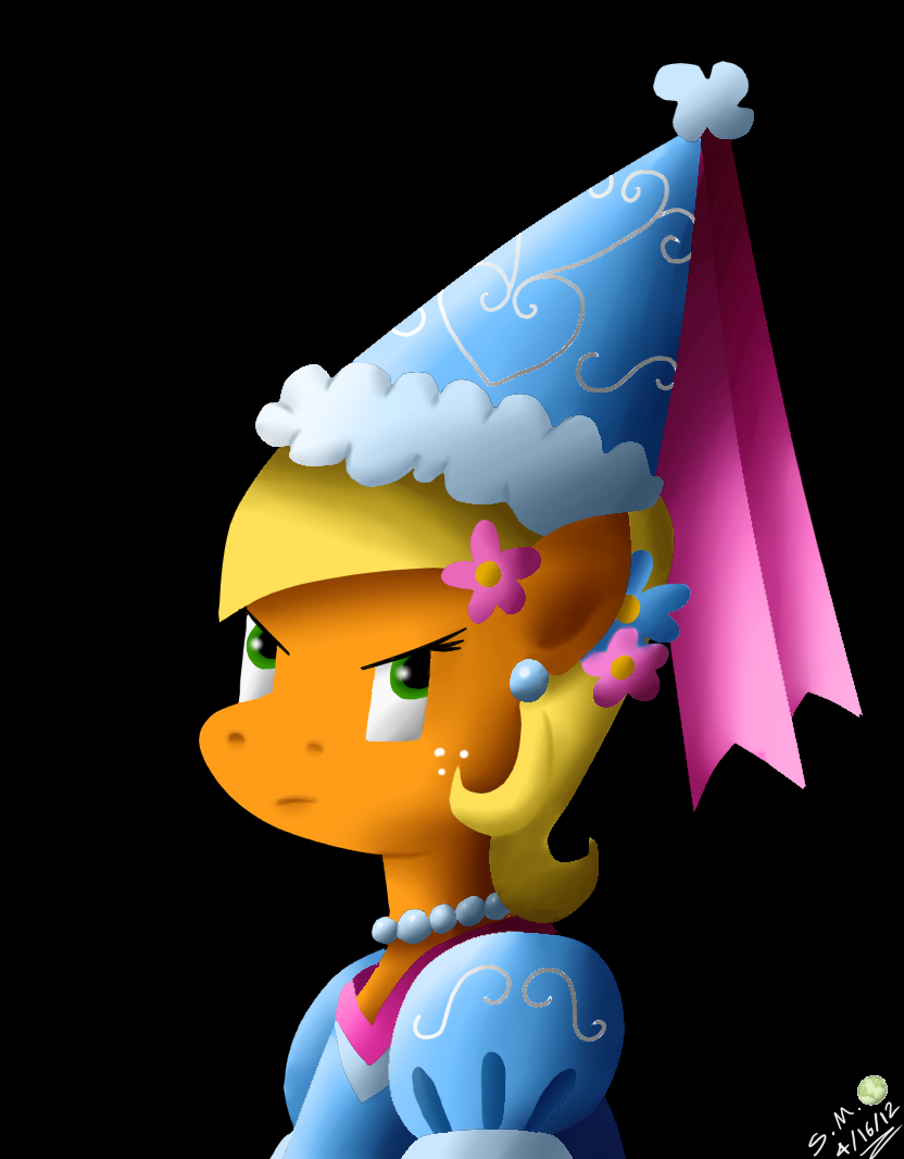 Applejack with pearl earring