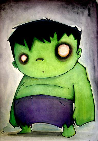 cute baby hulk drawing