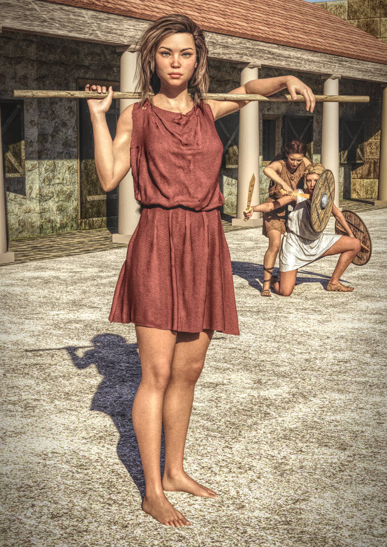 Amazon Tech Deviantart Amazons: Young Amazon in Training by mich40ish on DeviantArt