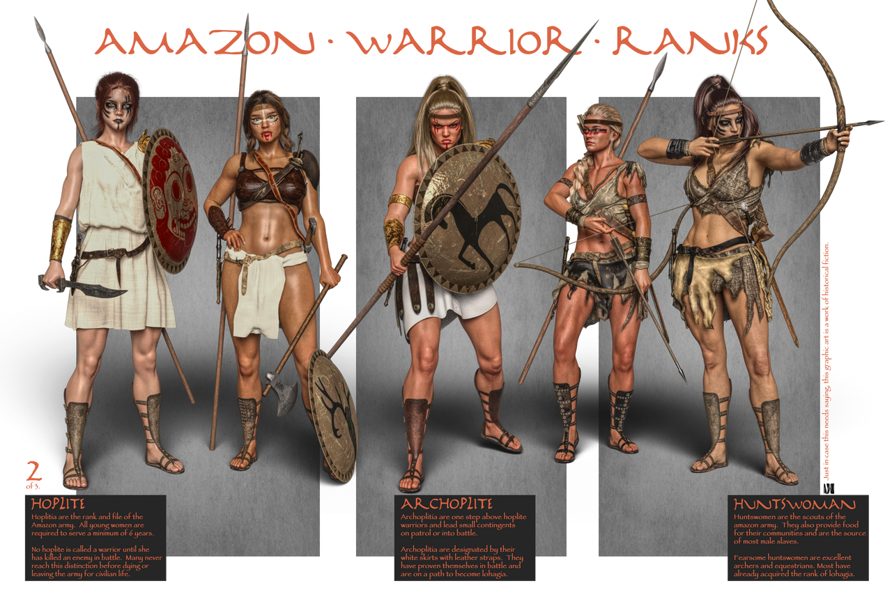 Amazon Warrior Fun Ride Amazons: Warrior Ranks by mich40ish on DeviantArt
