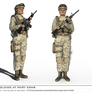Female Soldier Port-arms