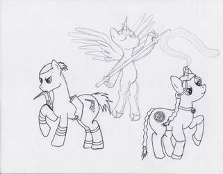 Avatar Ponies (sketch)