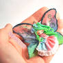 Woods fairy - polymer clay chibi doll