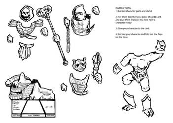 Skeletor MOTU Buck -- Printable Page