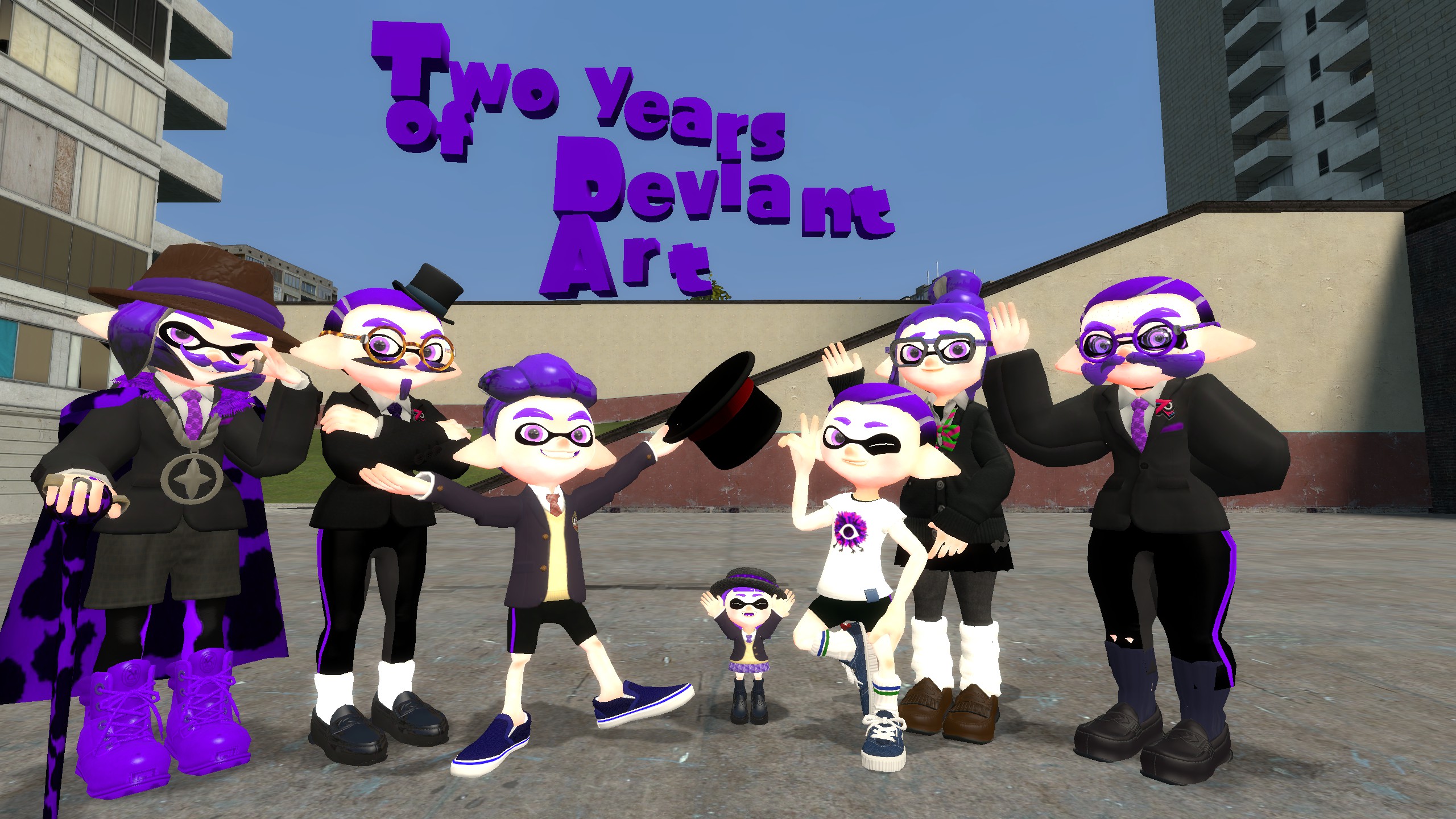 (GMOD/SPLATOON) 2 Years of DeviantArt! by beemaister on DeviantArt