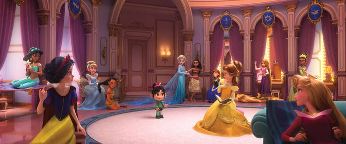 Vanellope and the Disney Princesses