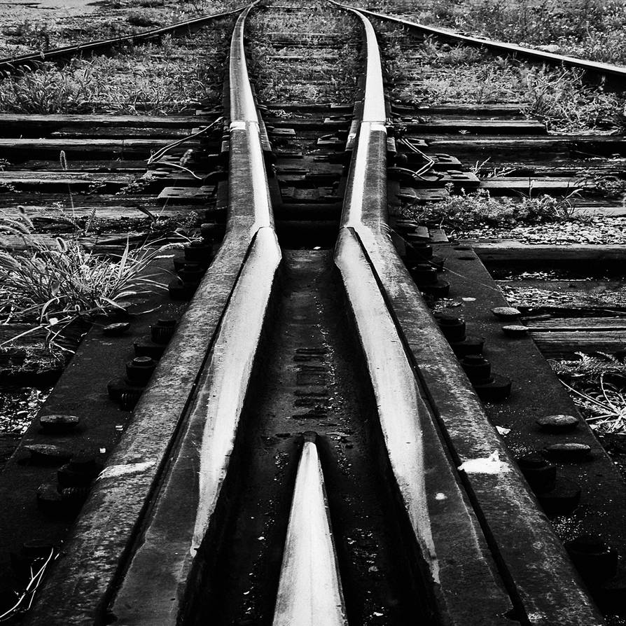 Rails Crossing Roads by hurricanehank on DeviantArt