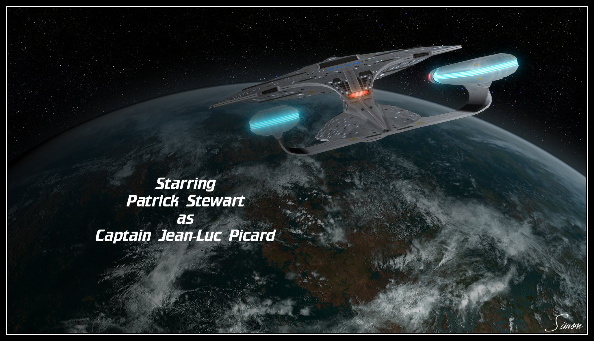 Patrick Stewart as Capt Picard by celticarchie