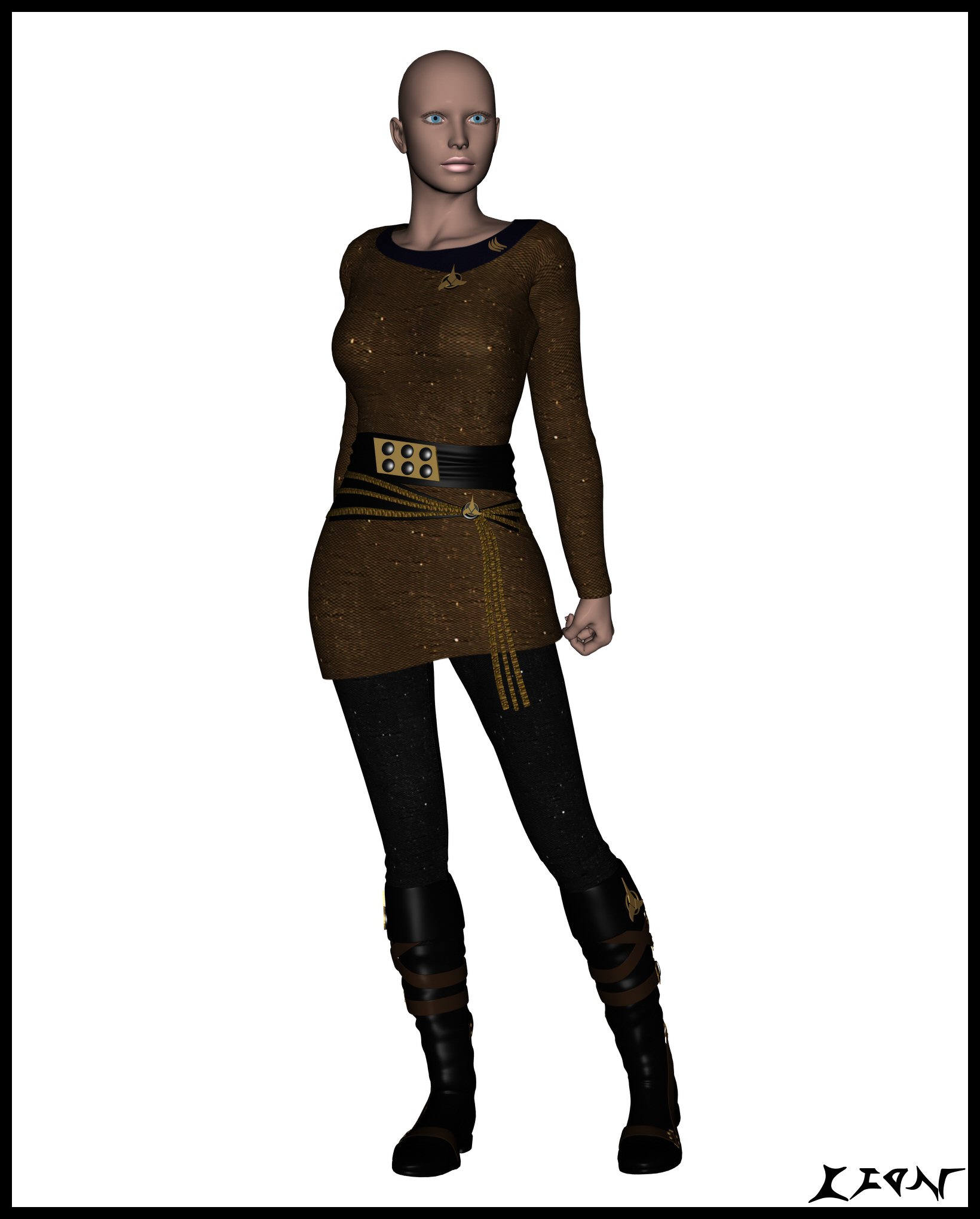Klingon Female Uniform TEST by celticarchie