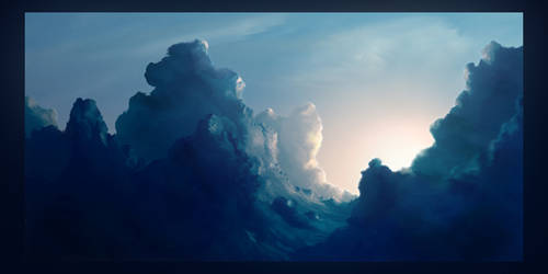 Clouds. Second study.