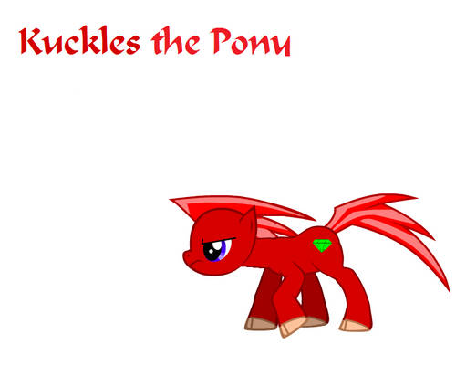 Knuckles the Pony