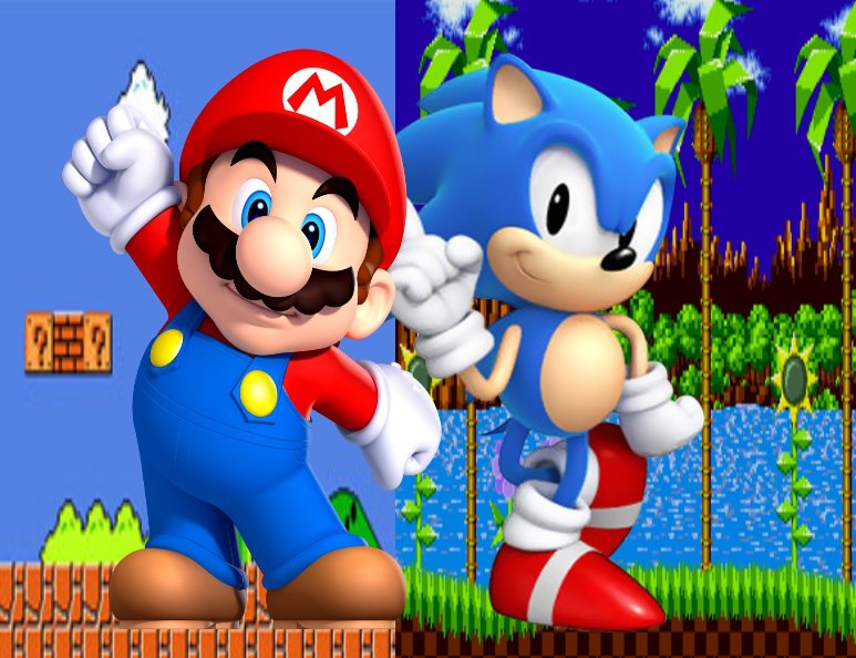 Mario and Sonic.