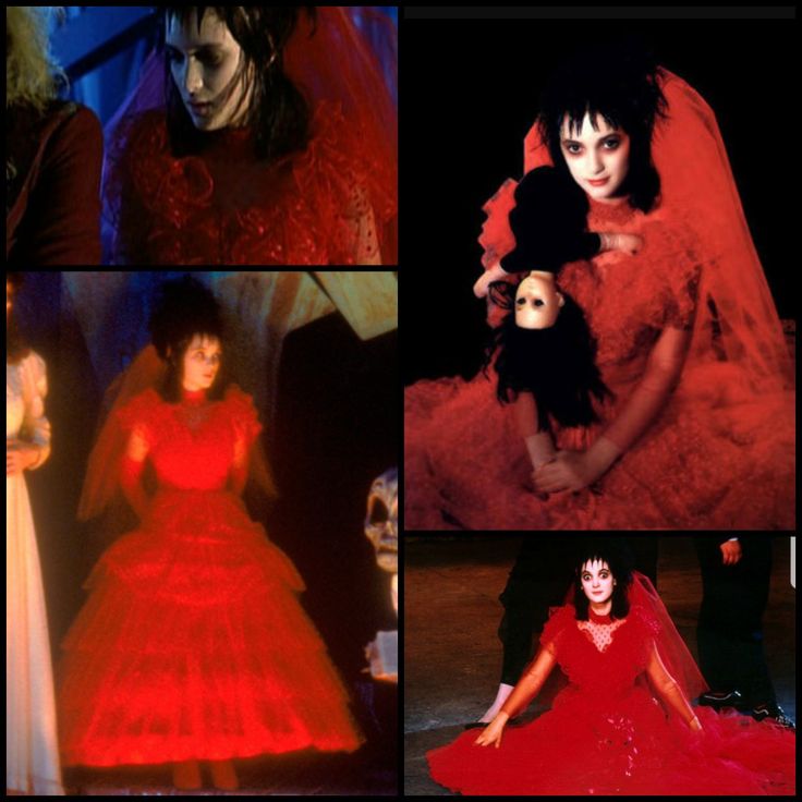 diy lydia deetz red dress Making Lydia Deetz RED Wedding Dress from Beetlejuice Beetlejuice