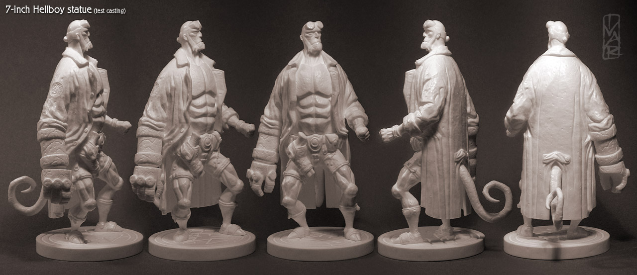 7-inch Hellboy statue by Ivar-L