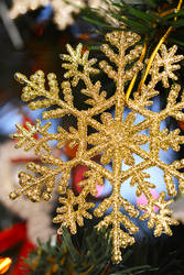 Gold snowflake