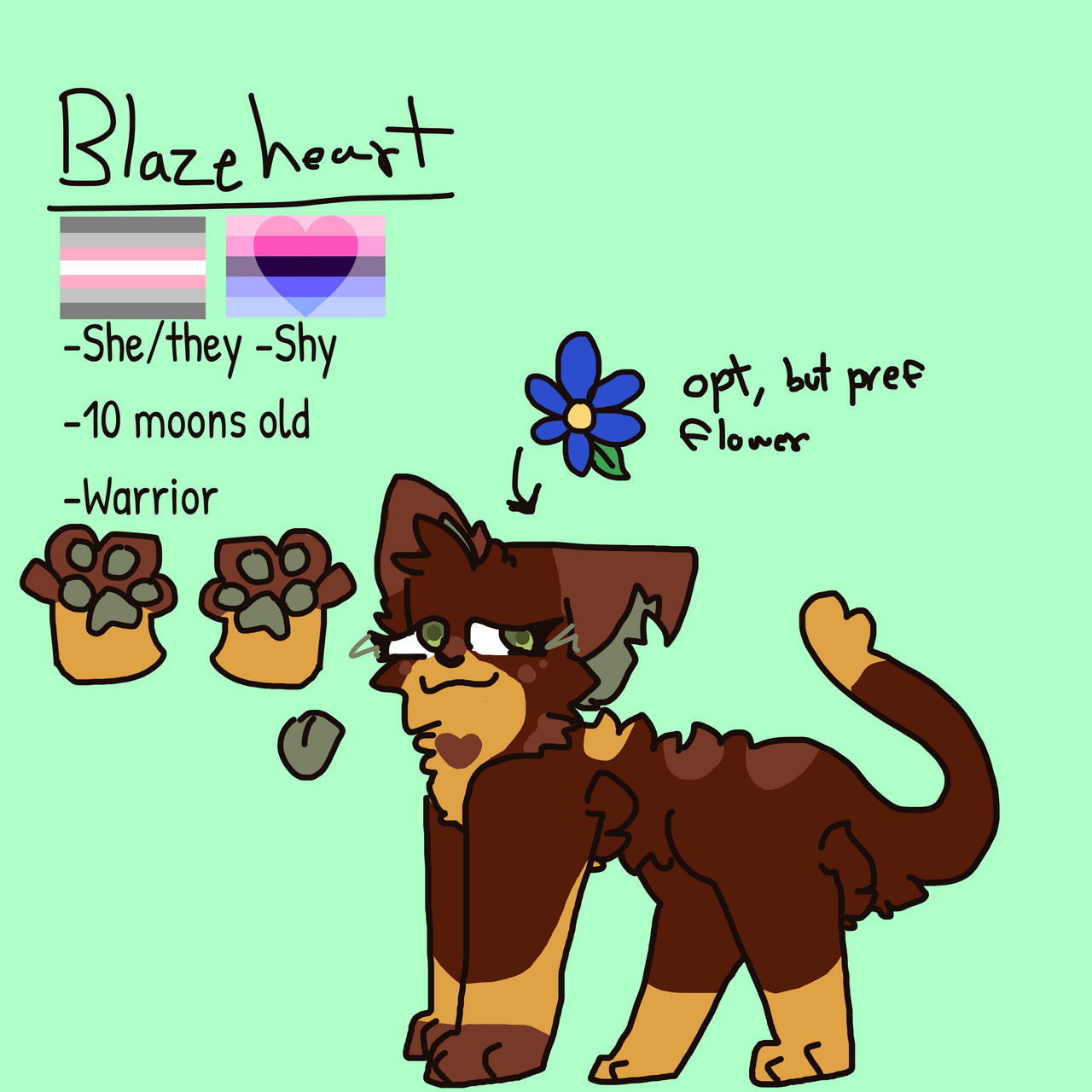Blazeheart ref by MoonlightTheFagon on DeviantArt