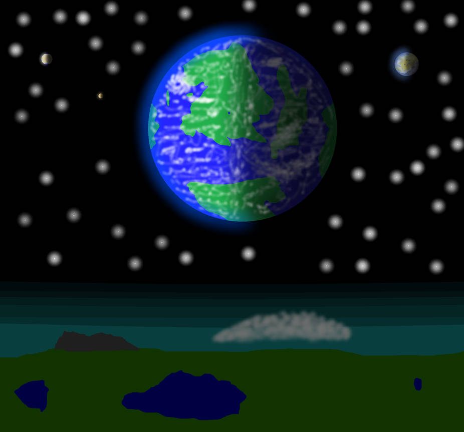 Random Moon Planet with random moons by Mgodmode on DeviantArt
