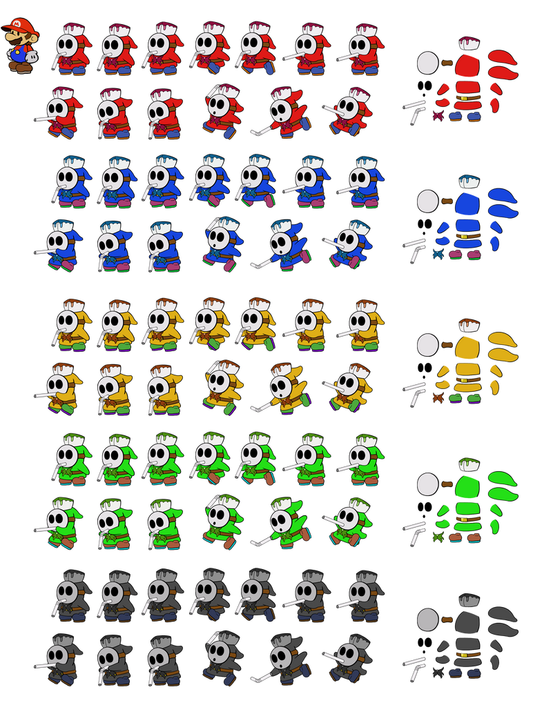 Squogs Paper Mario Slurp Guys (Paper Mario Color Splash Recut) by DerekminyA on DeviantArt